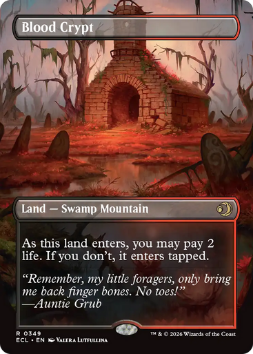 Blood Crypt // Blood Crypt (Borderless Art Foil) | Lorwyn Eclipsed、Magic: The Gathering、kayou