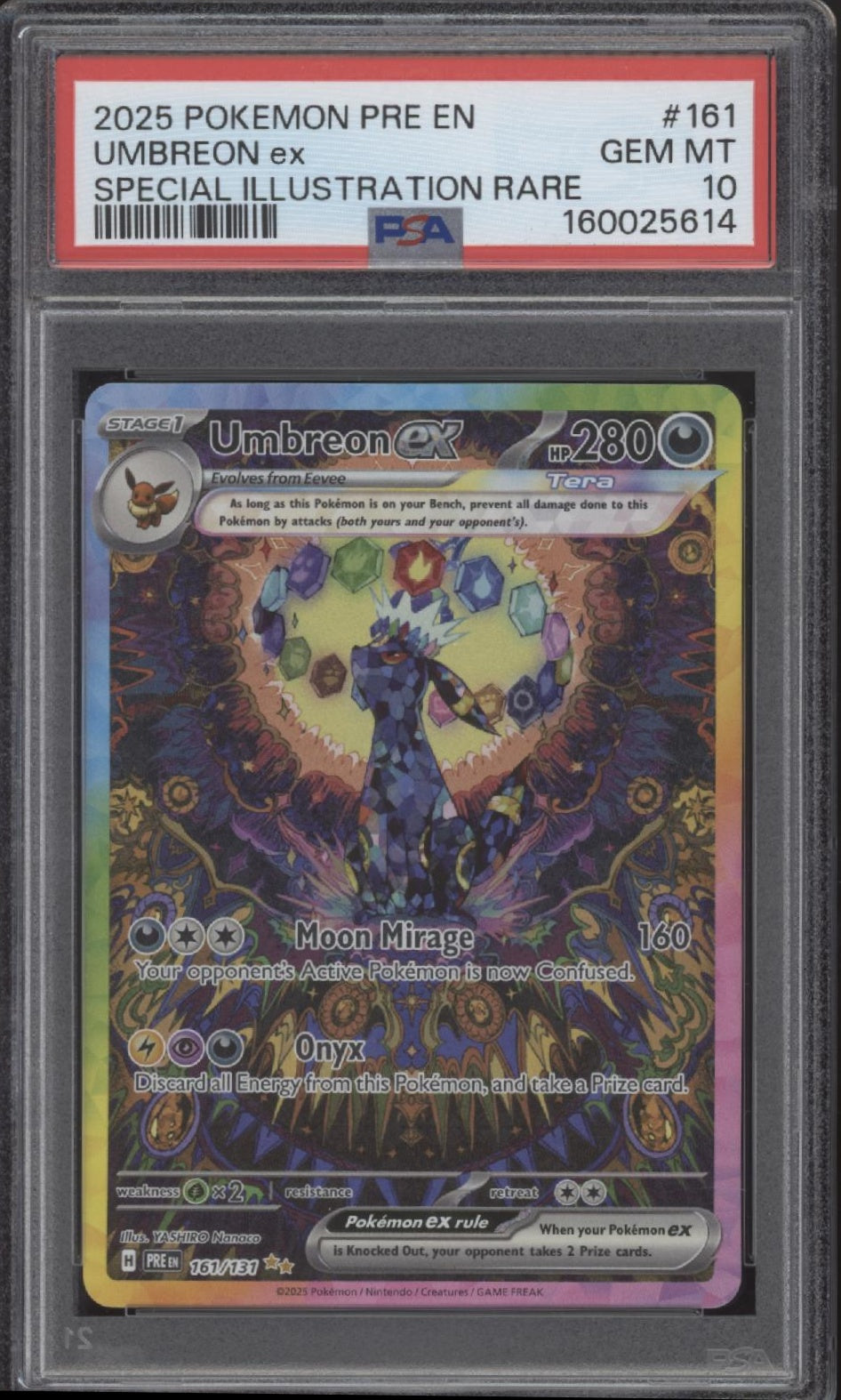 Umbreon ex Pokemon Pristmatic Evolutions Special Illustration Rare #161 PSA 10、Collector Store LLC Gaming、kayou