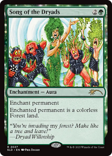 Song of the Dryads (Secret Lair - Phil Foglio) | Secret Lair Drops、Magic: The Gathering、kayou