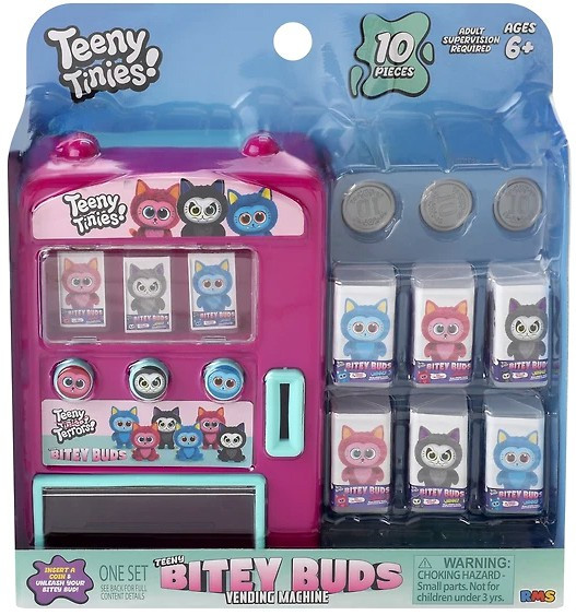 Teeny Tinies! Teeny Bitey Buds Vending Machine Playset 10 Pieces、ToyWiz、kayou