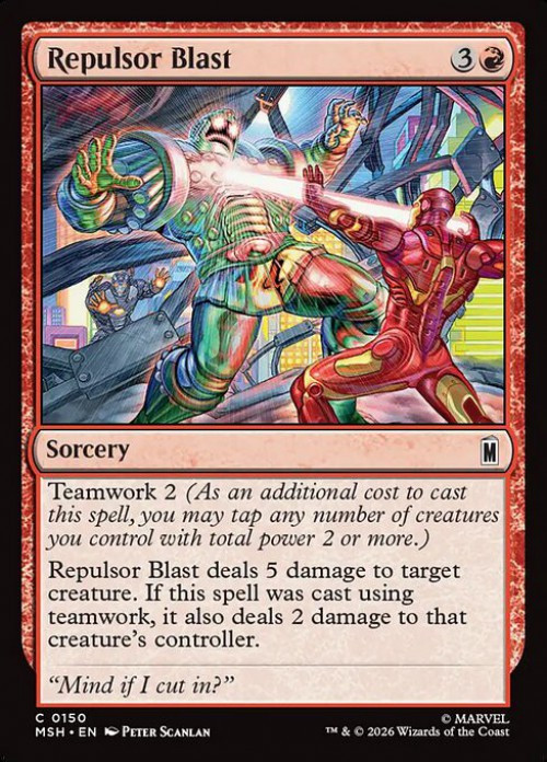 MtG Marvel Super Heroes Common Repulsor Blast #150、ToyWiz、kayou