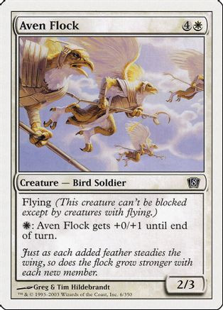Aven Flock (8ED-006) - 8th Edition Foil、Wizards of the Coast、kayou