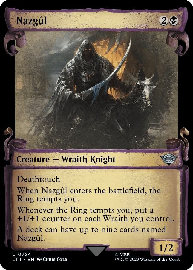 MtG Lord of the Rings Tales of Middle-Earth Uncommon FOIL Nazgul #724、ToyWiz、kayou