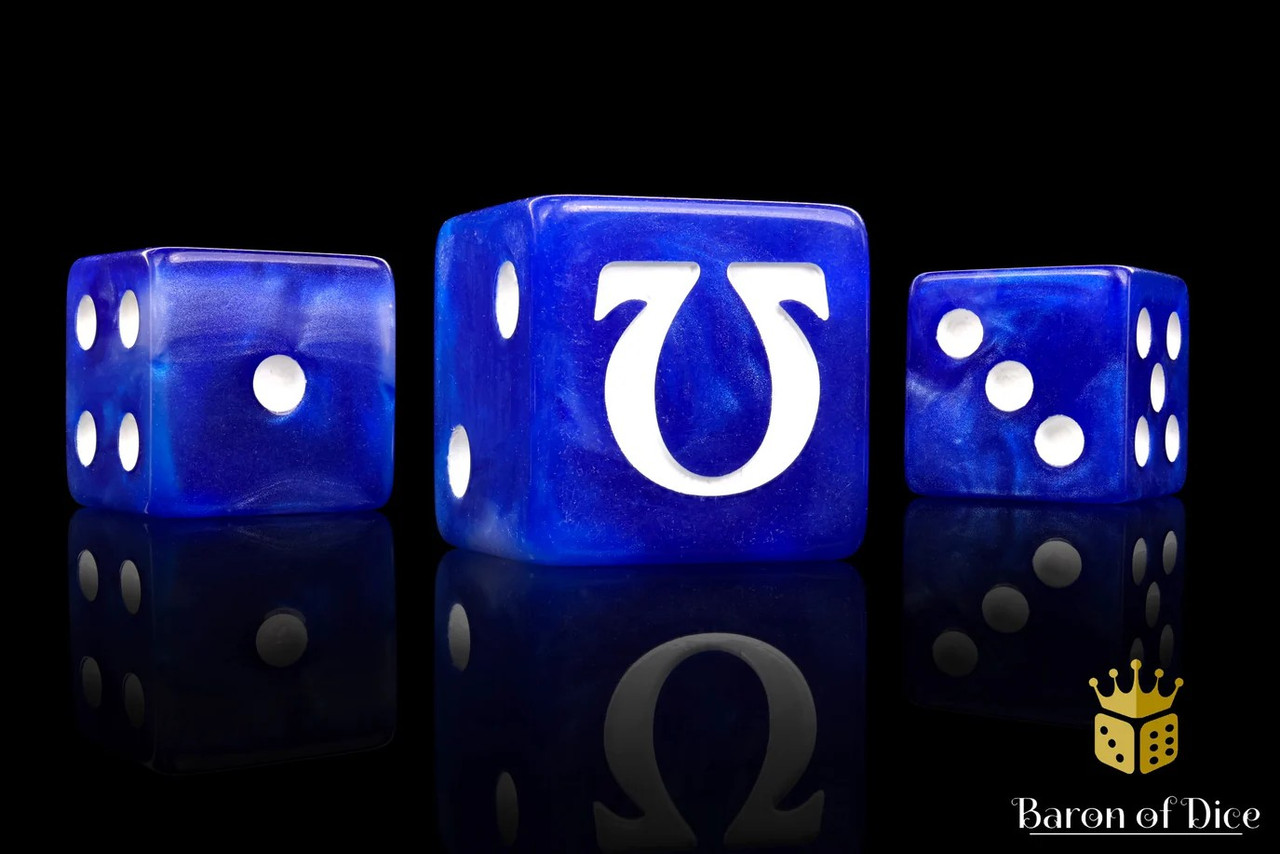 Baron Of Dice 6-Sided d6 Omega - White Dice Pack 25-Count Rounded、ToyWiz、kayou