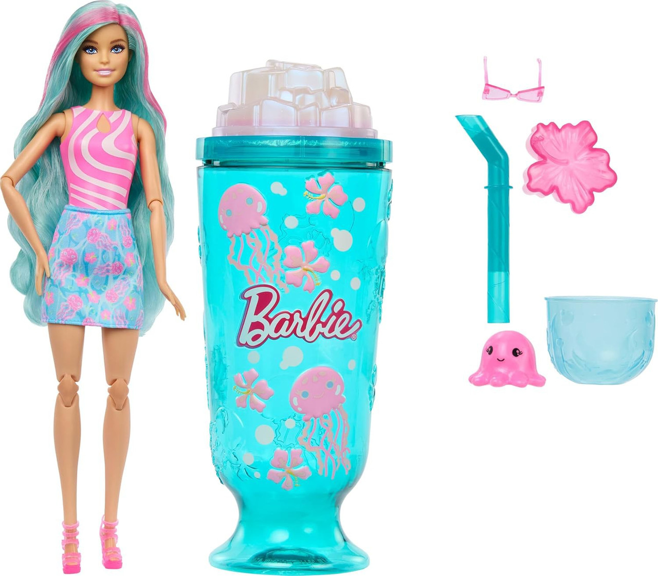 Barbie POP Reveal Sea Slushy Series GREEN Doll、ToyWiz、kayou