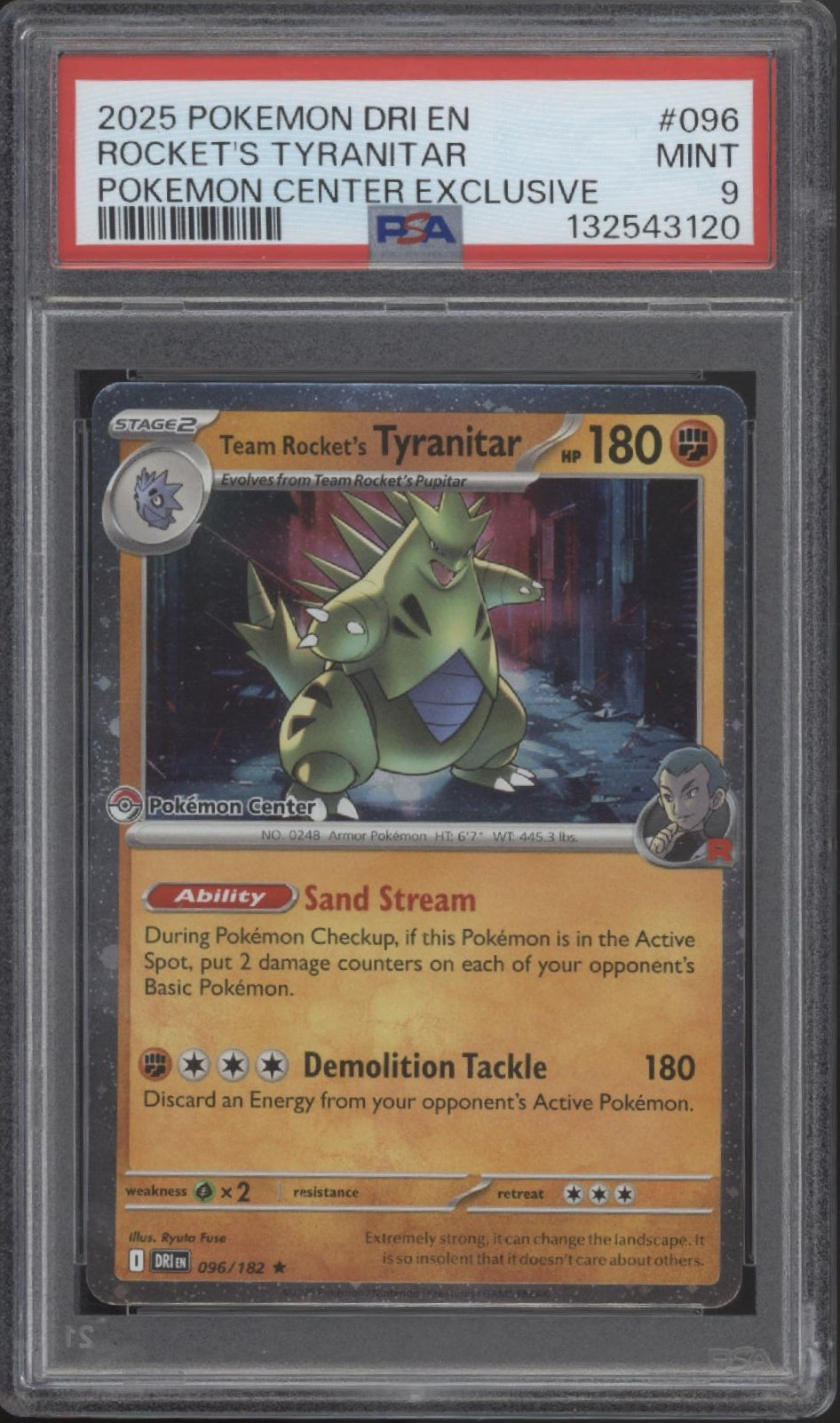 Team Rocket's Tyranitar Pokemon Destined Rivals Pokemon Center Exclusive PSA 9、Collector Store LLC Gaming、kayou