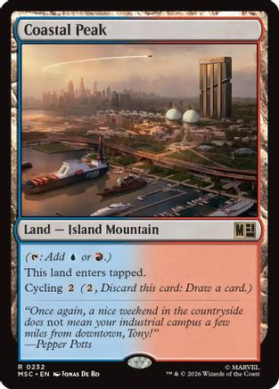 Coastal Peak (Surge Foil) (MSC-232) - Commander: Marvel Super Heroes Foil、Wizards of the Coast、kayou
