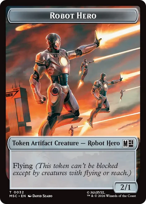 Marvel Super Heroes Commander - Robot Hero Token (Surgefoil) | Marvel Super Heroes Commander、Magic: The Gathering、kayou