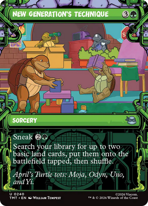 New Generation's Technique (Showcase Frame) | Teenage Mutant Ninja Turtles、Magic: The Gathering、kayou
