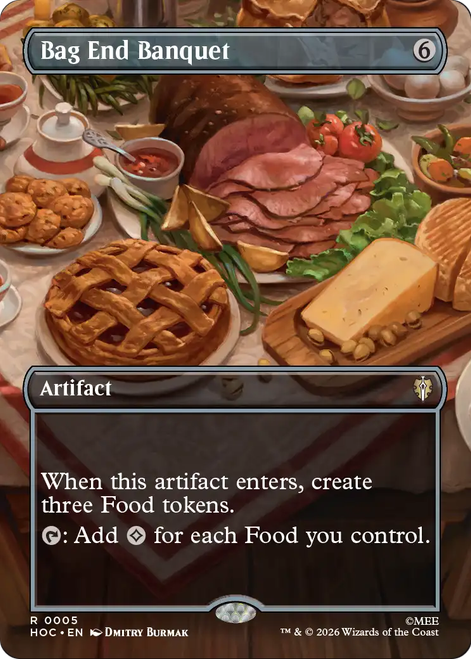 Bag End Banquet (Borderless Scene Foil) | The Hobbit Commander、Magic: The Gathering、kayou