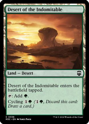Desert of the Indomitable (Ripple Foil) (M3C-336) - Modern Horizons 3 Commander Foil、Wizards of the Coast、kayou