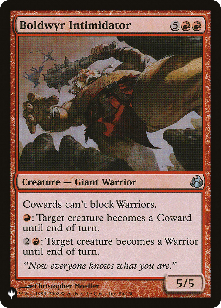 Boldwyr Intimidator (LIST-86/150) - The List、Wizards of the Coast、kayou