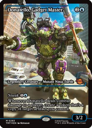 Donatello, Gadget Master (Showcase) (TMT-283) - Teenage Mutant Ninja Turtles Foil、Wizards of the Coast、kayou