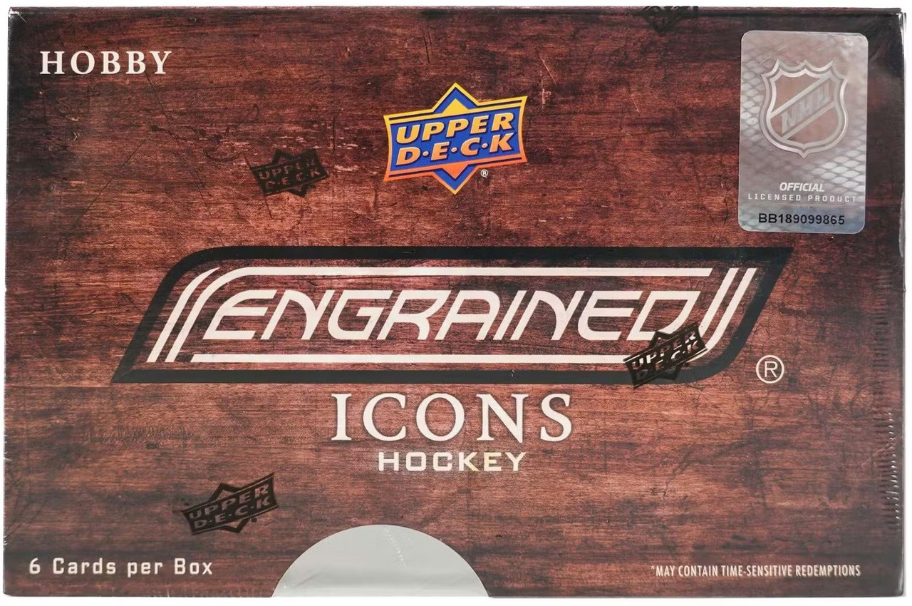 NHL Upper Deck Engrained Icons Hockey Trading Card HOBBY Box 6 Cards、ToyWiz、kayou