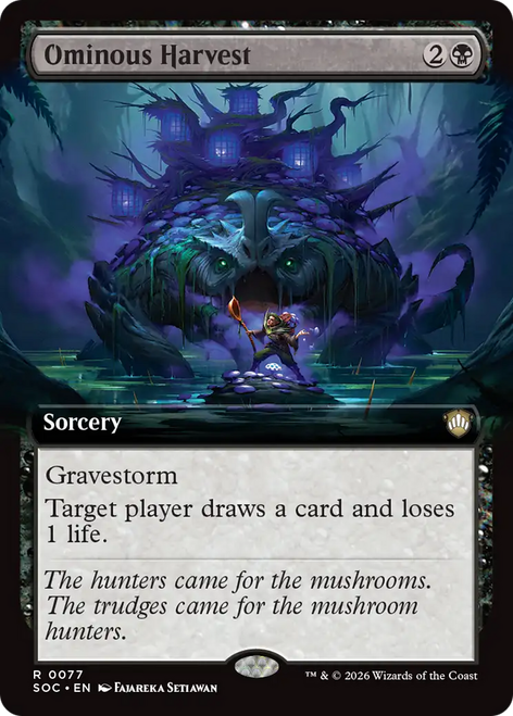 Ominous Harvest (Extended Art) | Secrets of Strixhaven Commander、Magic: The Gathering、kayou