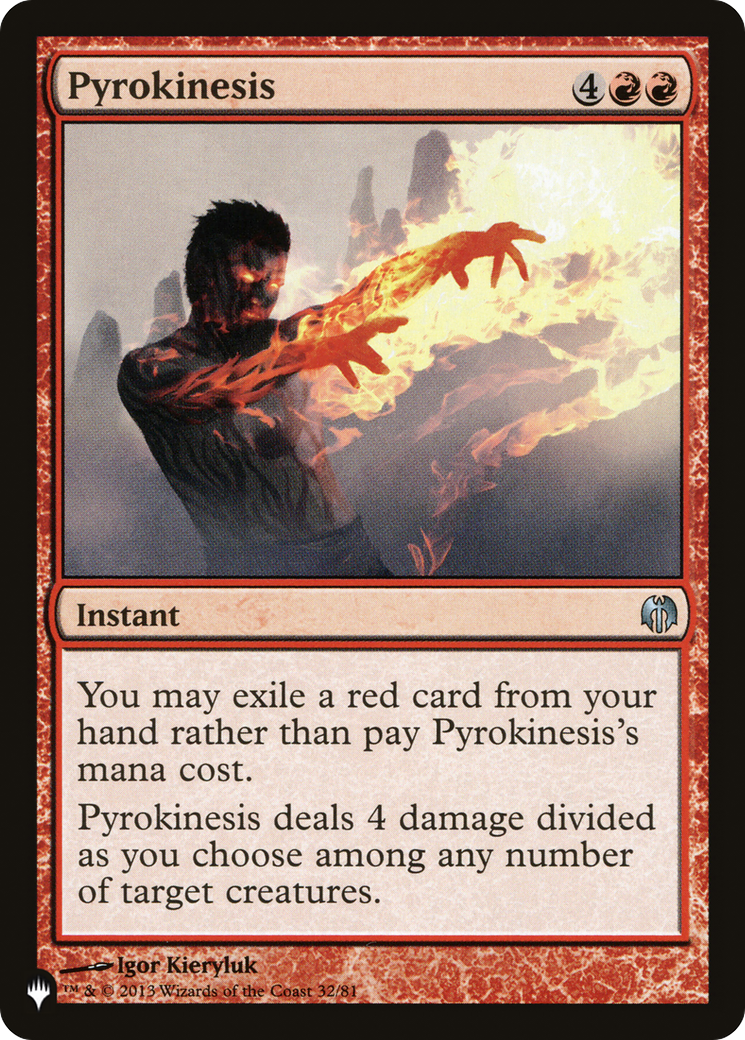 Pyrokinesis (LIST-32/81) - The List、Wizards of the Coast、kayou