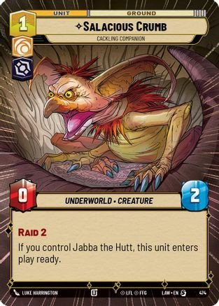 Salacious Crumb - Cackling Companion (Hyperspace) (474) - A Lawless Time、Fantasy Flight Games、kayou