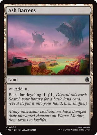 Ash Barrens (TMC-060) - Commander: Teenage Mutant Ninja Turtles、Wizards of the Coast、kayou