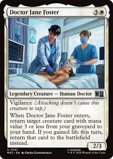 Doctor Jane Foster (Foil) | Marvel Super Heroes Commander、Magic: The Gathering、kayou