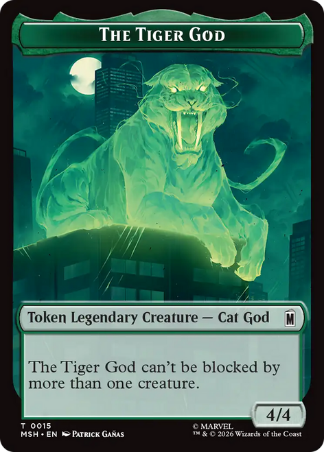 Marvel Super Heroes - The Tiger God Token | Marvel Super Heroes、Magic: The Gathering、kayou