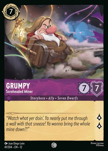 Grumpy - Soreheaded Miner (Foil) | Wilds Unknown、Disney Lorcana、kayou