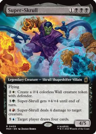 Super-Skrull (Extended Art) (MSH-409) - Marvel Super Heroes Foil、Wizards of the Coast、kayou