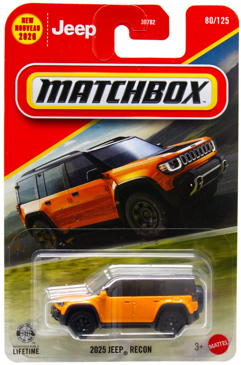 Matchbox 2025 Jeep Recon Diecast Car、ToyWiz、kayou