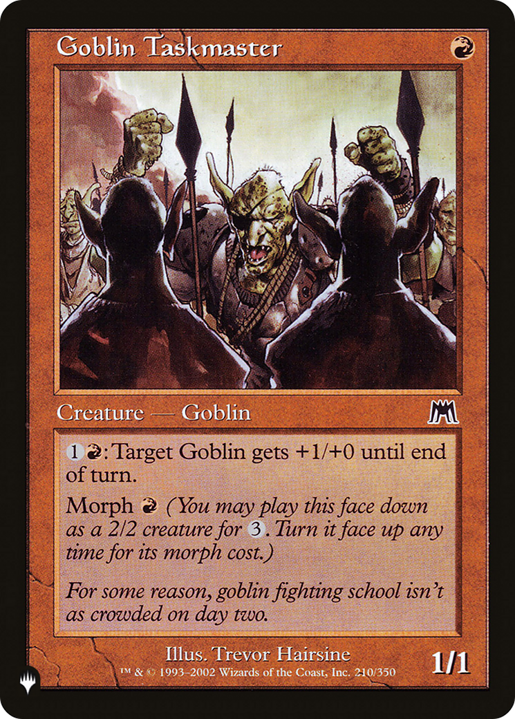 Goblin Taskmaster (LIST-210/350) - The List、Wizards of the Coast、kayou