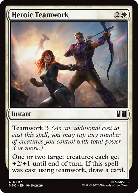 Heroic Teamwork (Foil) | Marvel Super Heroes Commander、Magic: The Gathering、kayou