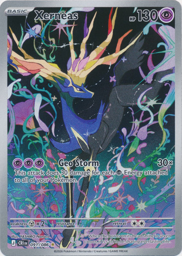 ME Chaos Rising 091/086 Xerneas (Illustration Rare)、Pokemon、kayou