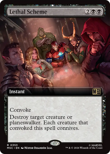 Lethal Scheme (Extended Art) | Marvel Super Heroes Commander、Magic: The Gathering、kayou