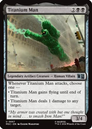 Titanium Man (MSC-667) - Commander: Marvel Super Heroes Foil、Wizards of the Coast、kayou