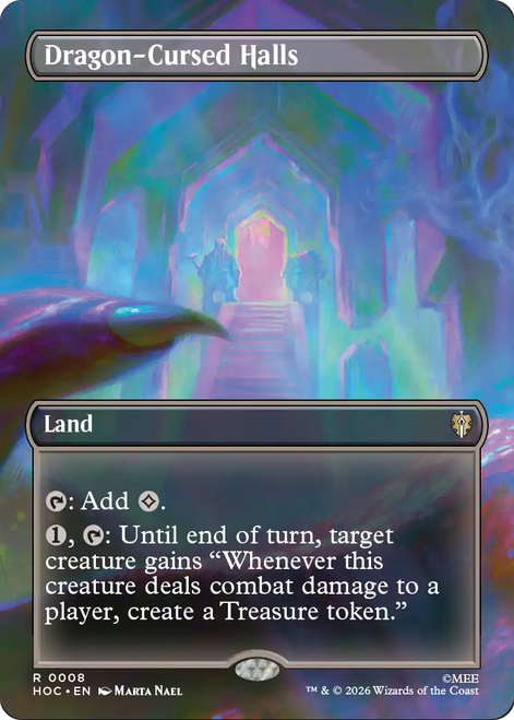 Dragon-Cursed Halls (Borderless Scene Foil) | The Hobbit Commander、Magic: The Gathering、kayou