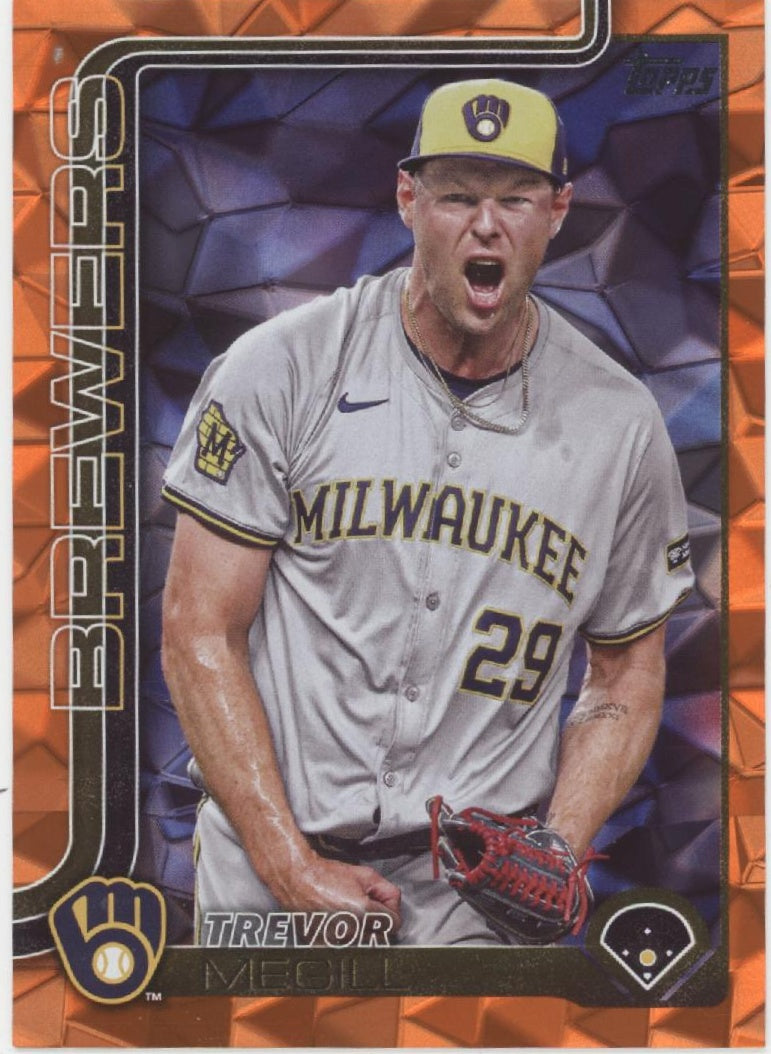 Trevor Megill 2025 Topps Series 1 Orange Diamante 01/25 #28、Collector Store LLC、kayou