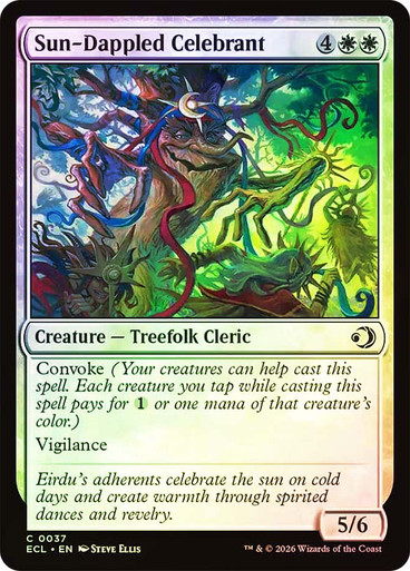 Sun-Dappled Celebrant SGL-MTG-ECL-037-ENF、Magic: The Gathering、kayou