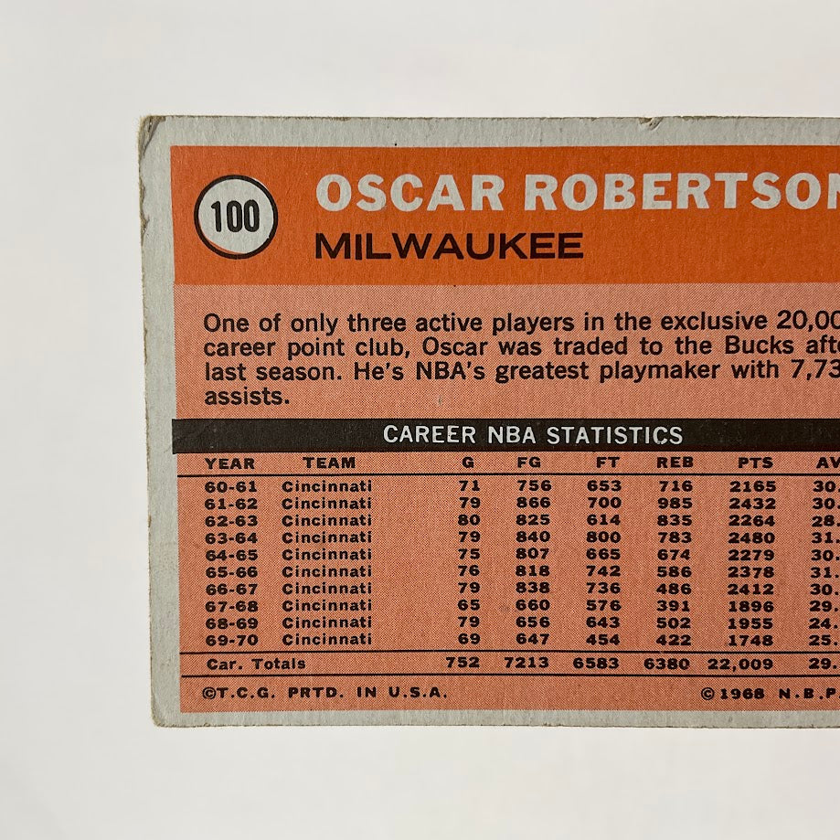 Oscar Robertson 1970-71 Topps #114 Milwaukee Bucks VG-EX、Collector Store LLC、kayou