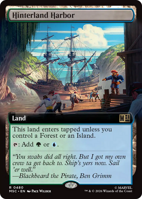 Hinterland Harbor (Extended Art) | Marvel Super Heroes Commander、Magic: The Gathering、kayou