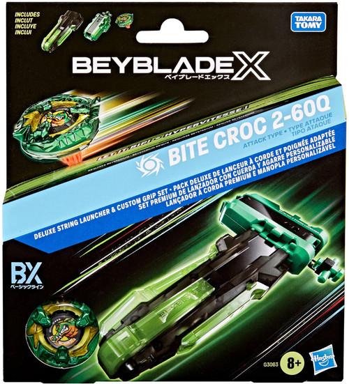 Beyblade X Bite Croc 2-60Q Deluxe String Launcher Set、ToyWiz、kayou