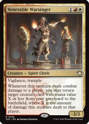 Venerable Warsinger (SOC-336) - Commander: Secrets of Strixhaven、Wizards of the Coast、kayou