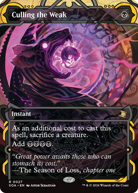 Culling the Weak (Mystical Archive) | Secrets of Strixhaven Mystical Archive、Magic: The Gathering、kayou
