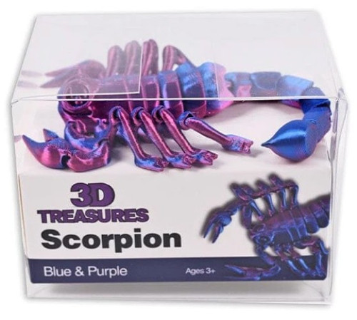 3D Treasures Scorpion Fidget Toy Blue & Purple、ToyWiz、kayou
