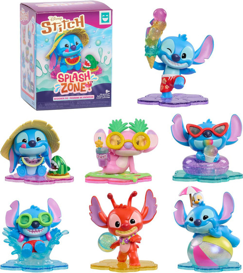 Disney Lilo & Stitch Happy Haul Splash Zone Designer Fig 4-Inch Mystery Pack 1 RANDOM Figure、ToyWiz、kayou