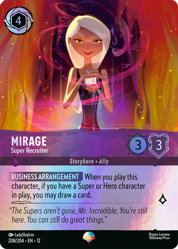 Mirage - Super Recruiter (Epic Rare) | Wilds Unknown、Disney Lorcana、kayou