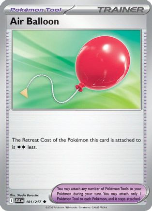 Air Balloon 181 - ME Ascended Heroes Reverse Holofoil、The Pokémon Company、kayou