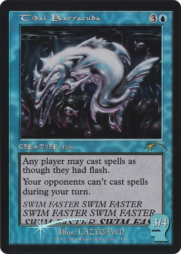 Tidal Barracuda (Foil) (Secret Lair - Brain Dead: Bonus Cards II) | Secret Lair Drops、Magic: The Gathering、kayou