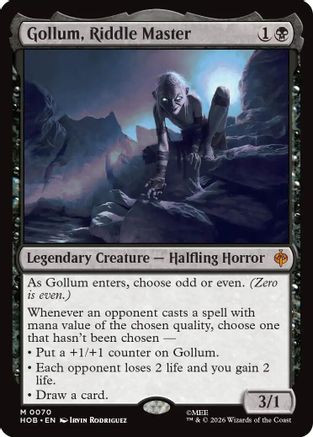 Gollum, Riddle Master (HOB-070) - The Hobbit Foil、Wizards of the Coast、kayou