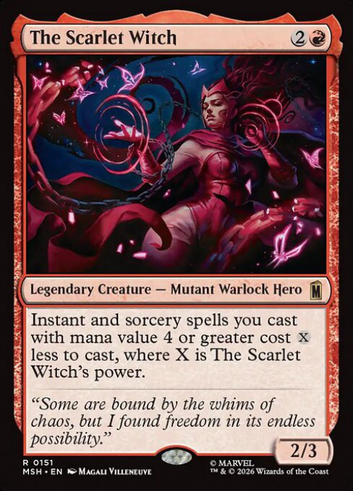 MtG Marvel Super Heroes Rare The Scarlet Witch #151、ToyWiz、kayou