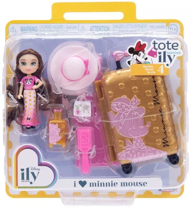 Disney ily 4EVER Tote Ily Teenies Series 4 I Love Minnie Mouse 2-Inch Mini Doll、ToyWiz、kayou