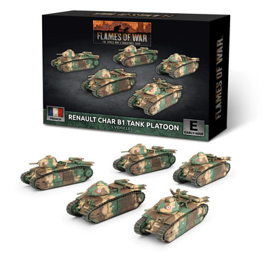 Flames of War - French: Renault Char B1 Tank Platoon (x5)、Gale Force Nine、kayou