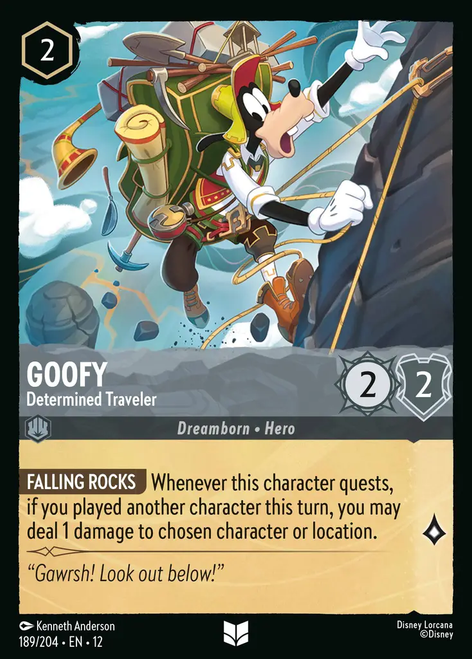 Goofy - Determined Traveler (Foil) | Wilds Unknown、Disney Lorcana、kayou